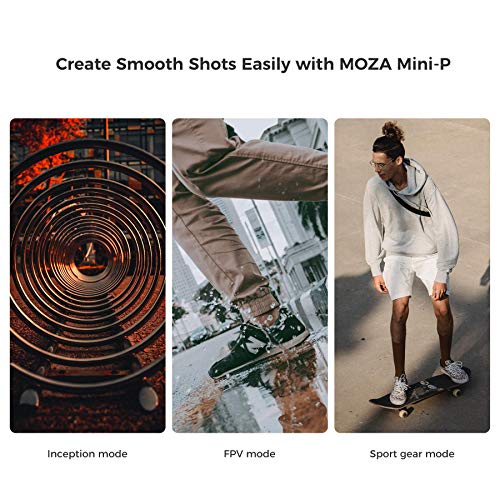 MOZA Mini-P Gimbal 3 Axes Pliable – Smartphone, Caméra & Action Cam, 16h Autonomie
