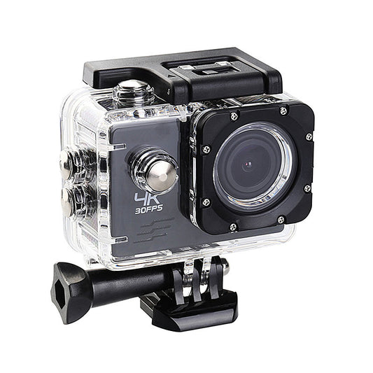 Caméra d'Action 4K Waterproof — Sports, Plongée & Casque
