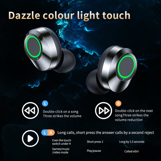 Écouteurs Bluetooth TWS YD03 – Affichage LED, Lumière Respirante & Son Haute Fidélité