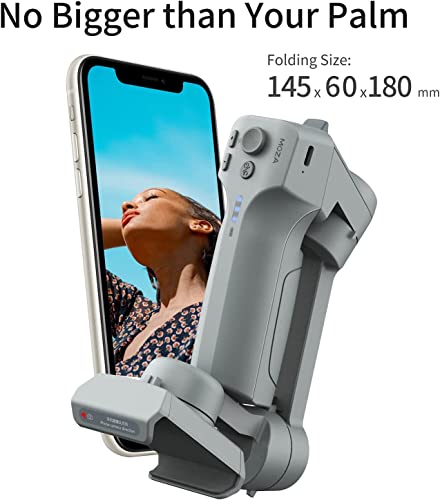 MOZA Mini MX2 Gimbal Smartphone – Suivi Rapide, Contrôle par Gestes & Design Pliable