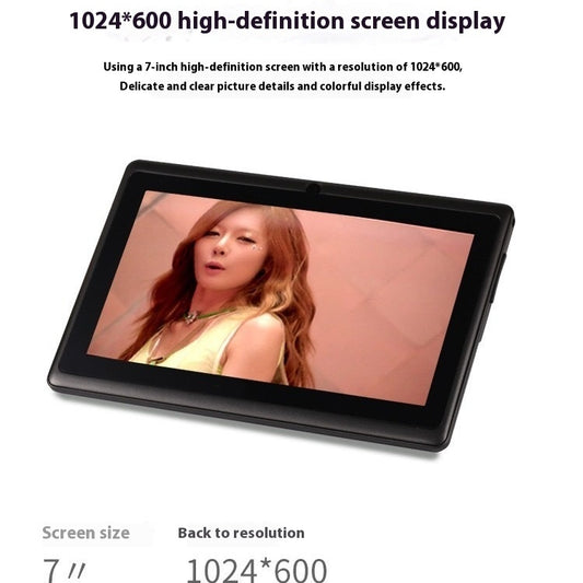 Tablette 7 pouces WiFi & Bluetooth – Écran IPS, GPS, Multi-couleurs