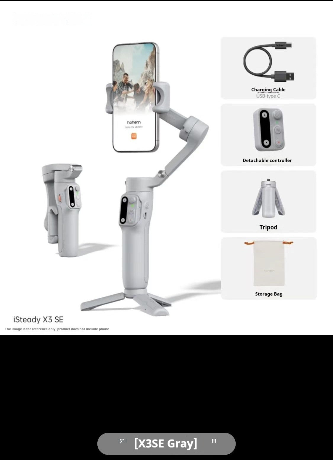 Gimbal Smartphone 3 Axes – Stabilisateur Vidéo Portatif pour Prises de Vue Fluides