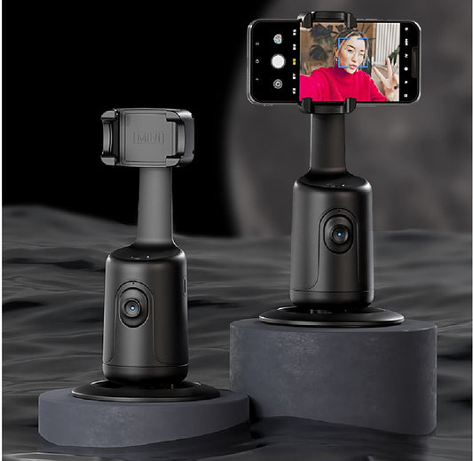 Support Tracking IA 360° – Suivi de Visage Automatique pour Smartphone, Vlog & Live