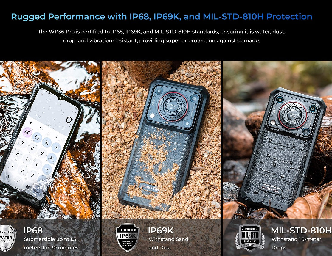 OUKITEL WP36 Pro – Smartphone Robuste 5G