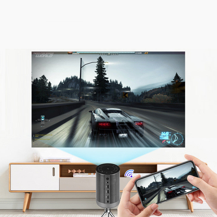 Mini Projecteur Portable Android – Écran Tactile, Wi-Fi & Bluetooth