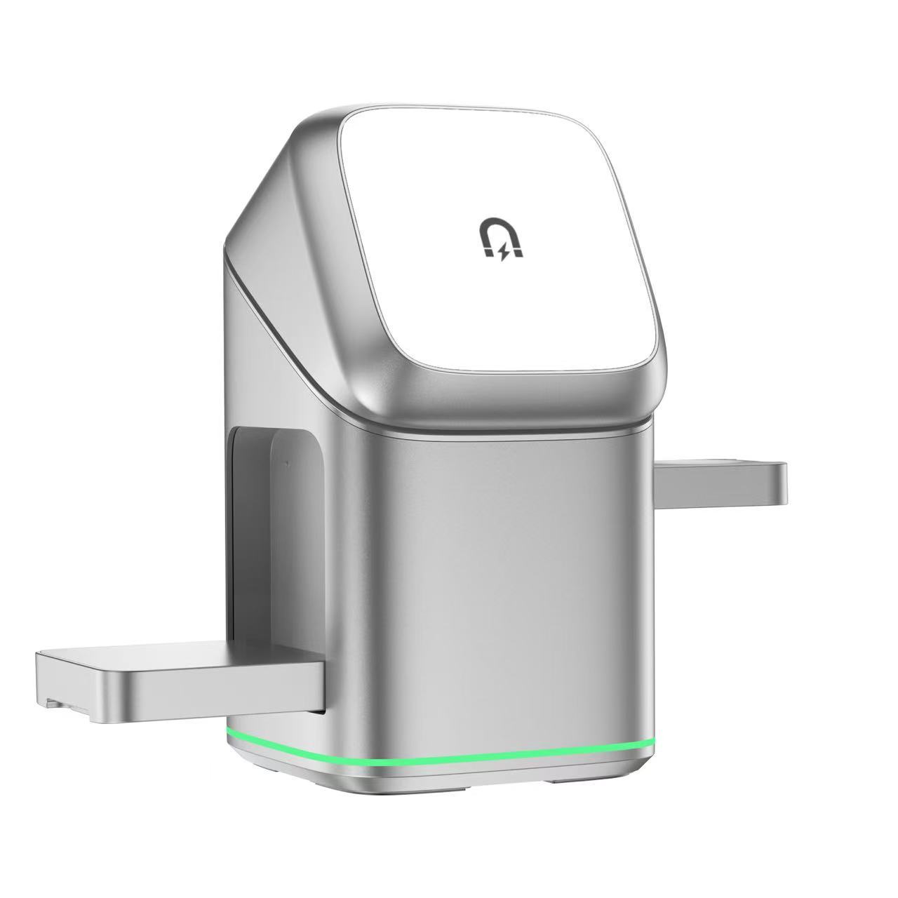 Chargeur Sans Fil Magnétique 180° – Rotation & USB-C
