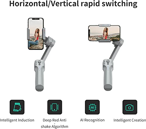 MOZA Mini MX2 Gimbal Smartphone – Suivi Rapide, Contrôle par Gestes & Design Pliable