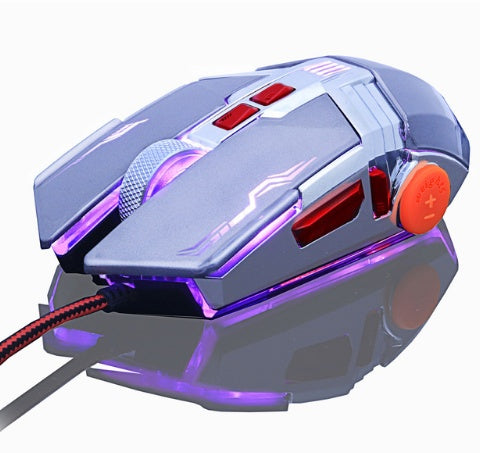Souris Gaming Filaire Silencieuse – 6 Boutons, 3200 DPI, Plug & Play