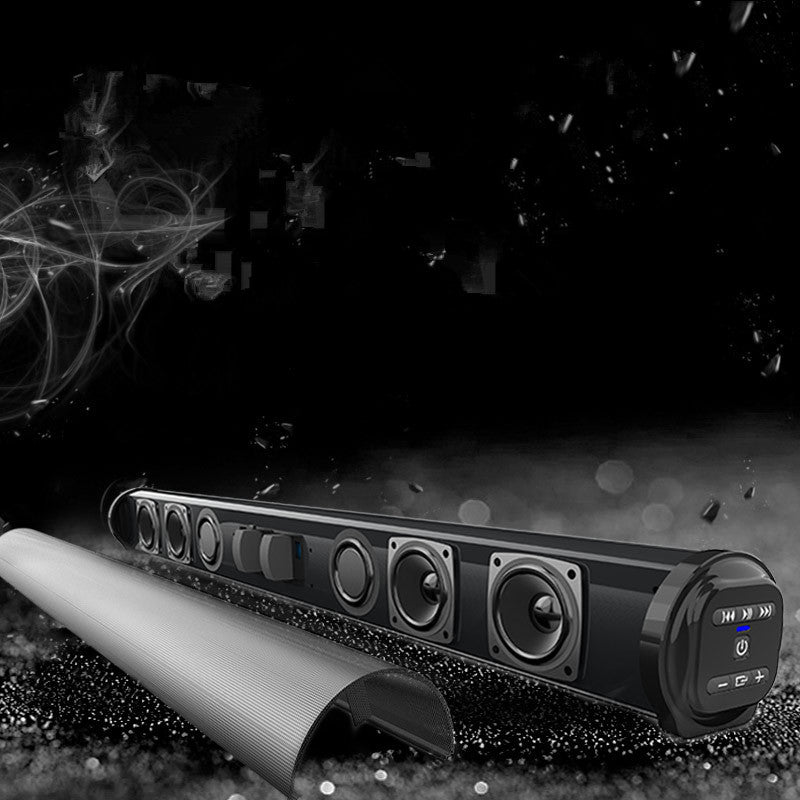Barre de Son Bluetooth 5.0 Home Cinéma — 4 Haut-parleurs, Télécommande & Radio FM