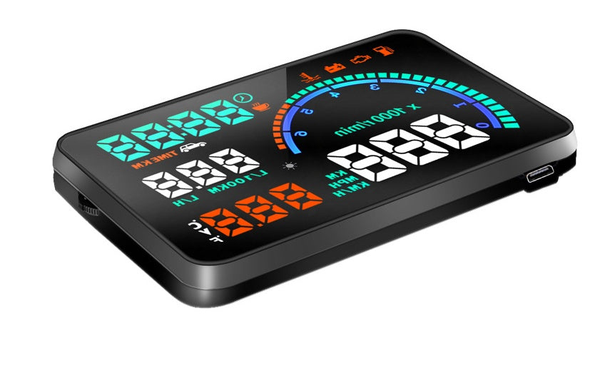 Affichage Tête Haute HUD i9 – Écran 5.5" pour Voiture OBD2