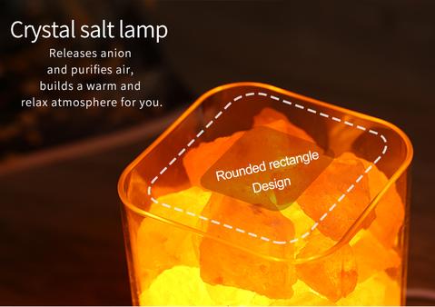Lampe de Sel de l’Himalaya USB – Veilleuse Cristal & Ioniseur d’Air Naturel