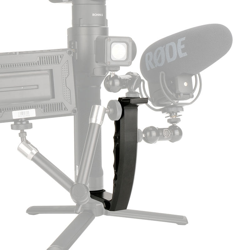 Cage Rig Smartphone en Aluminium – Poignée en L, Micro, Moniteur Externe & Batterie V-Mount