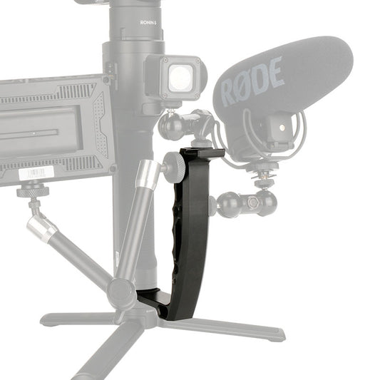 Cage Rig Smartphone en Aluminium – Poignée en L, Micro, Moniteur Externe & Batterie V-Mount