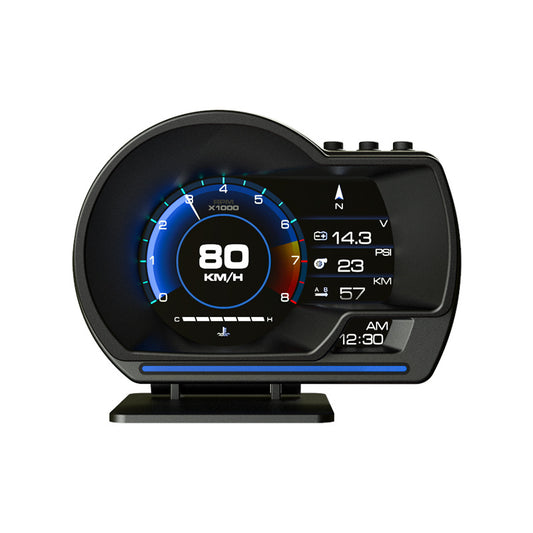 Affichage Tête Haute GPS – Vitesse, Température & Turbo en Temps Réel