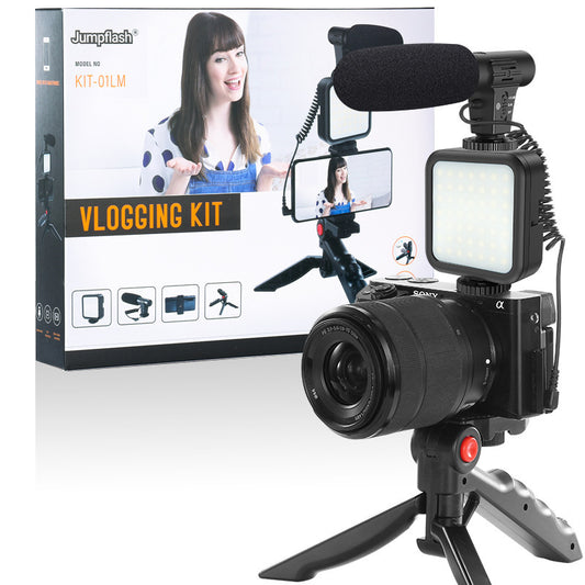 Bundle Vlog Smartphone – Trépied, Lumière de Remplissage & Studio Vidéo Portable