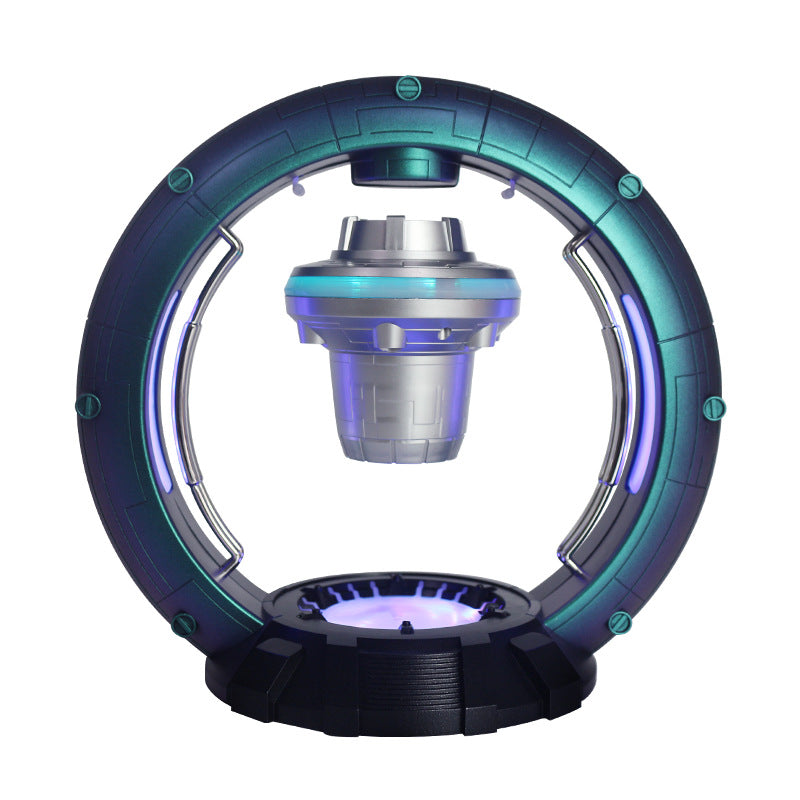 Enceinte Bluetooth Vaisseau UFO à Lévitation Magnétique avec Lumière Respirante