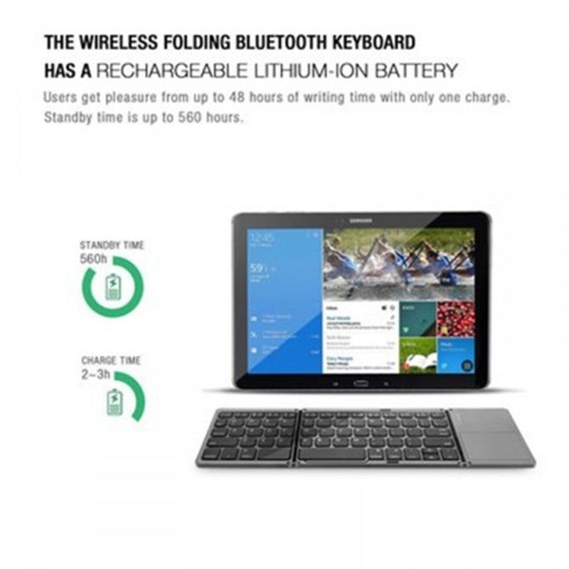 Clavier Bluetooth Pliable – 64 Touches, Compact & Rechargeable