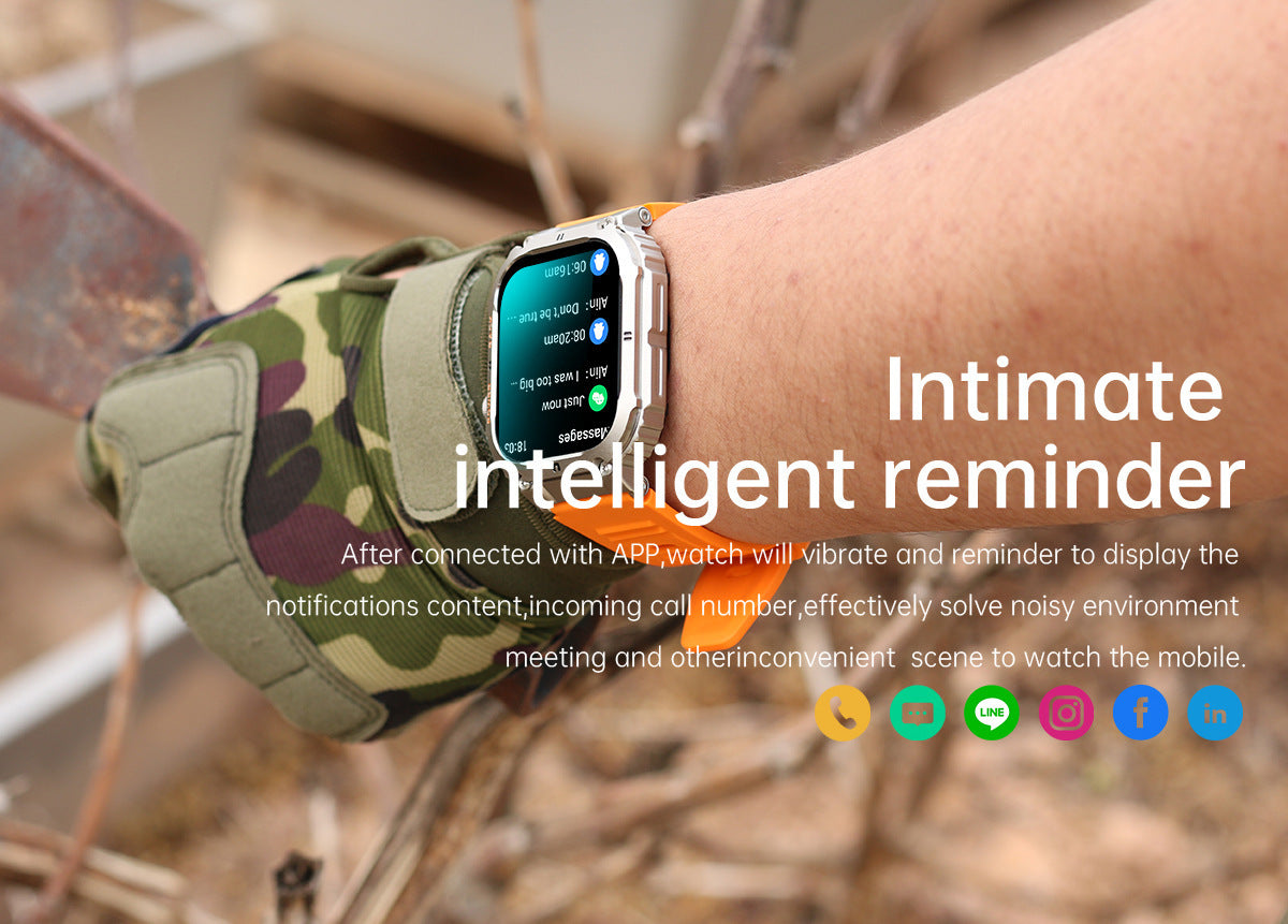 Montre Connectée K57 Pro – Appels Bluetooth | Écran TFT | Noir & Orange
