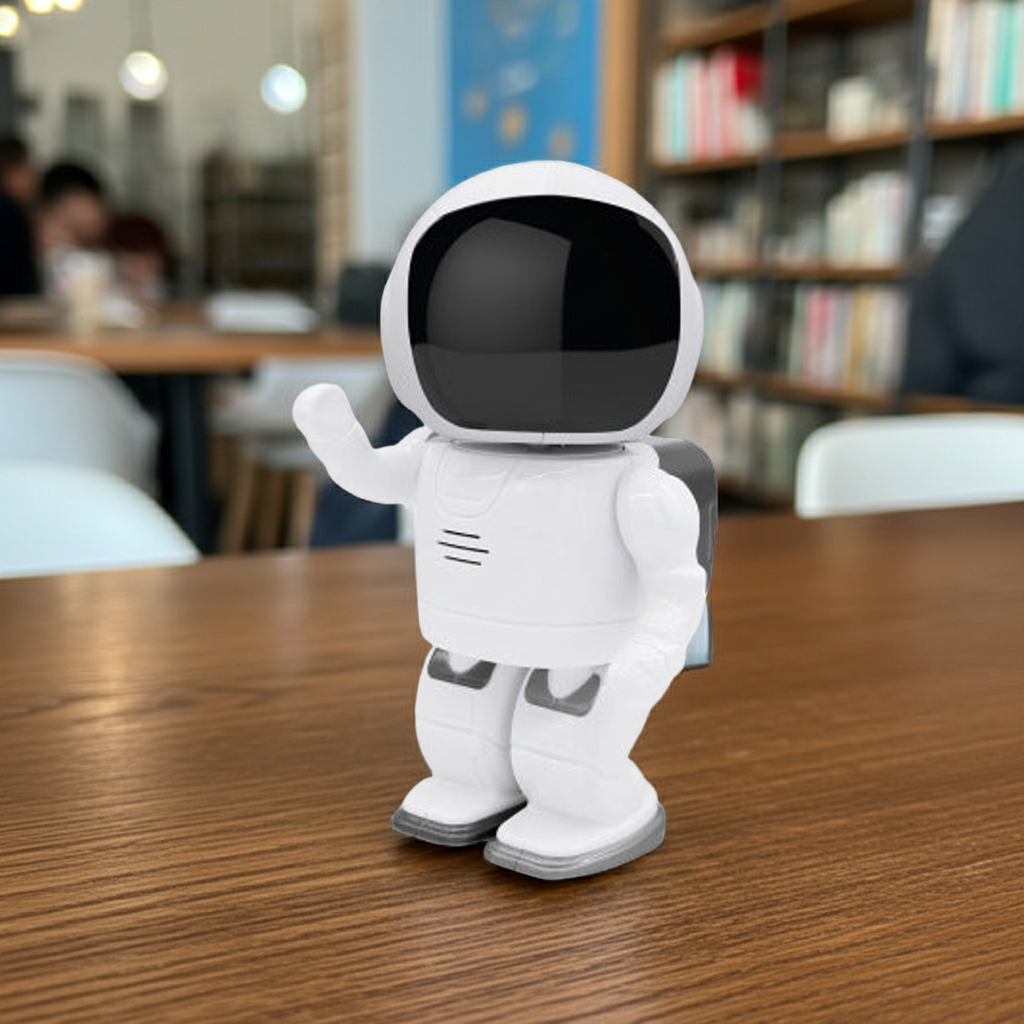 Caméra Surveillance Robot Astronaute — WiFi IP 960P/1080P | Vision Nocturne & Audio Bidirectionnel
