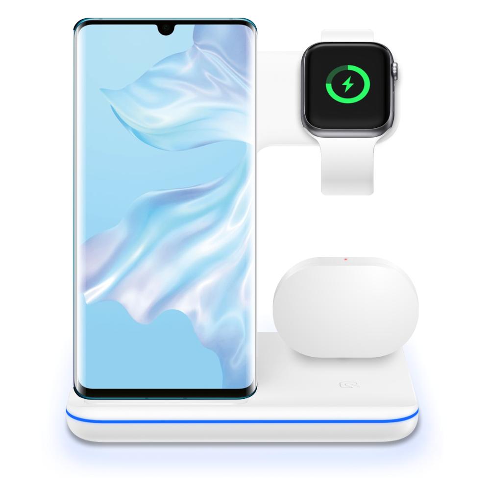 Chargeur Sans Fil 3 en 1 – Smartphone, Apple Watch & AirPods
