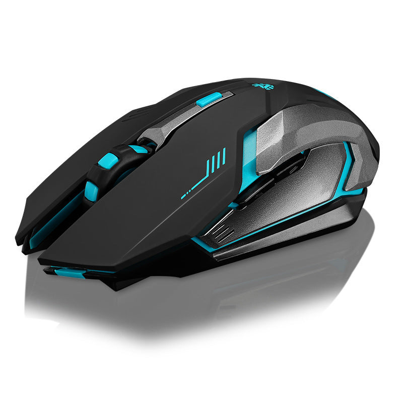 Souris Gaming Sans Fil Rechargeable – Silencieuse, Lumineuse & Universelle