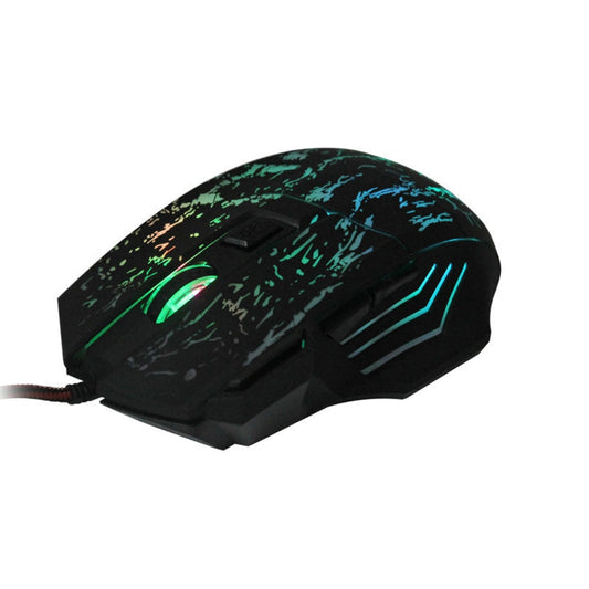 Souris Gaming RGB Filaire – 7 Boutons, 1200 DPI & Design Transparent