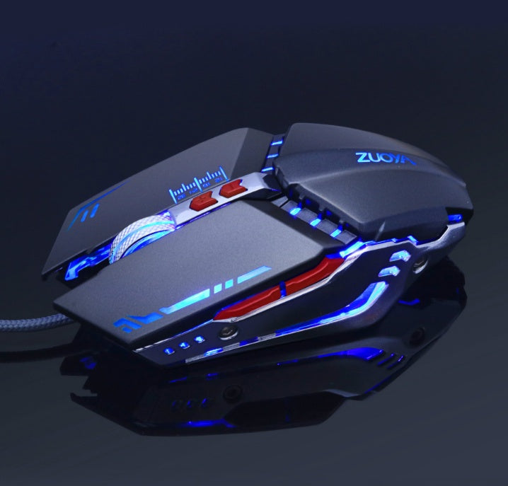 Souris Gaming Filaire Silencieuse – 6 Boutons, 3200 DPI, Plug & Play
