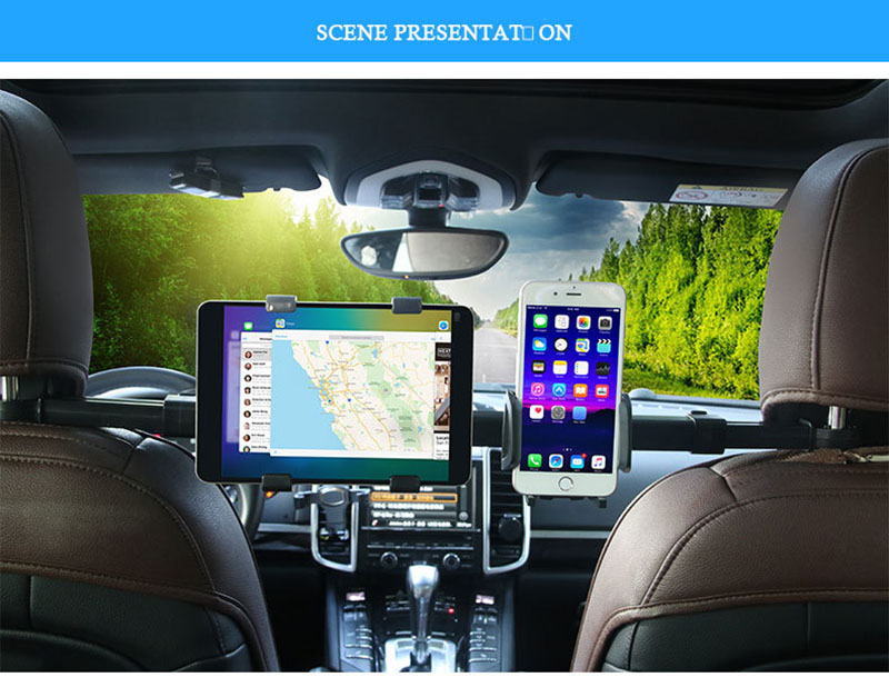 Support Tablette & Téléphone Universel pour Siège Arrière de Voiture