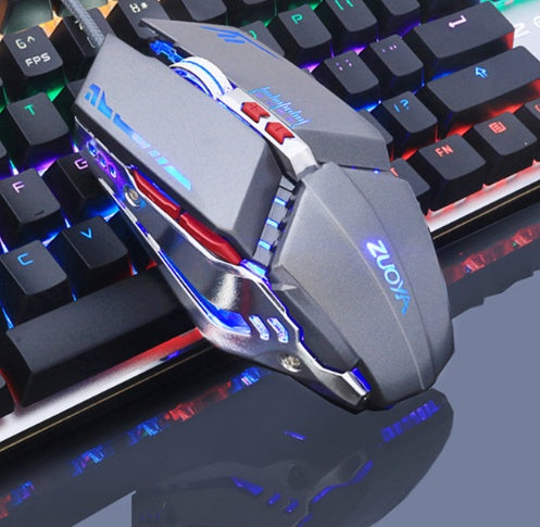 Souris Gaming Filaire Silencieuse – 6 Boutons, 3200 DPI, Plug & Play