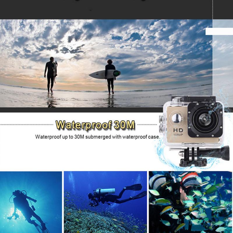 Caméra Sport HD 1080P Waterproof — Grand Angle 140° | 8 Coloris
