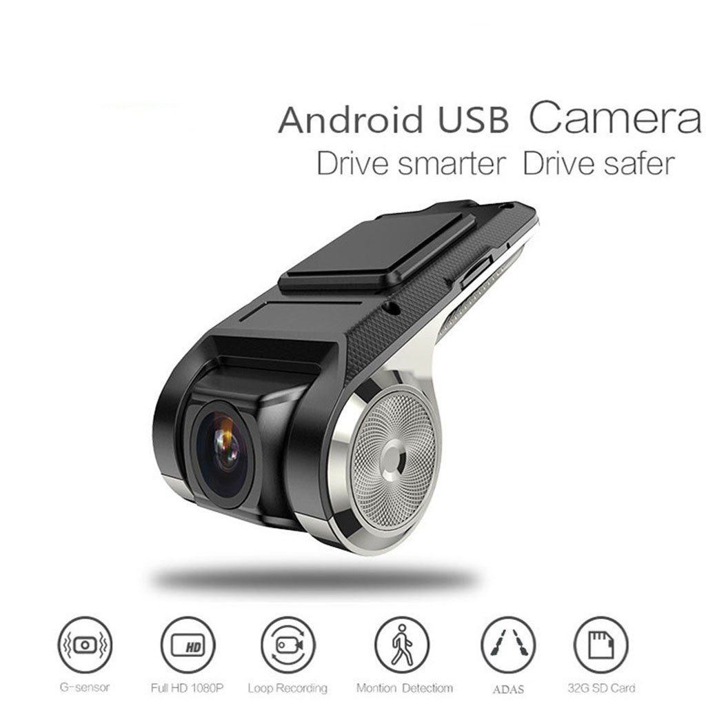 Dashcam USB Full HD 1080p – WiFi, GPS & Détection de Mouvement