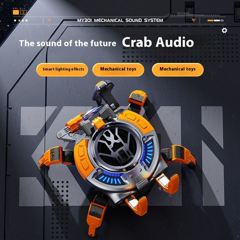 Enceinte Bluetooth Crabe Mécanique – Haut-Parleur Sans Fil 10W