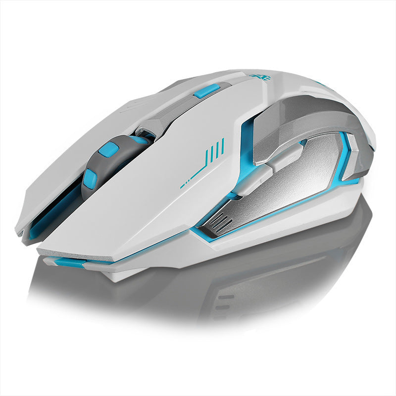 Souris Gaming Sans Fil Rechargeable – Silencieuse, Lumineuse & Universelle