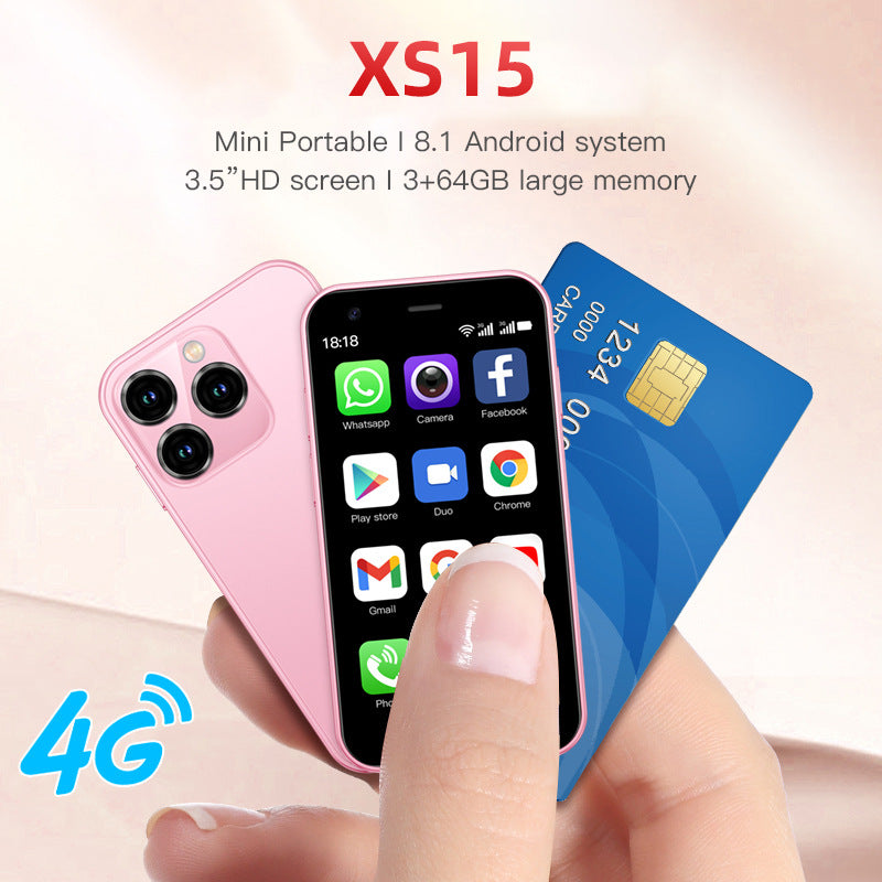 Smartphone Android Compact XS15 – Écran 3,5" | 2Go RAM | 20MP | Batterie 2600mAh