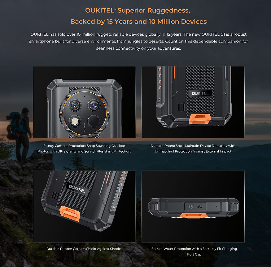 OUKITEL G1 – Smartphone Robuste 4G