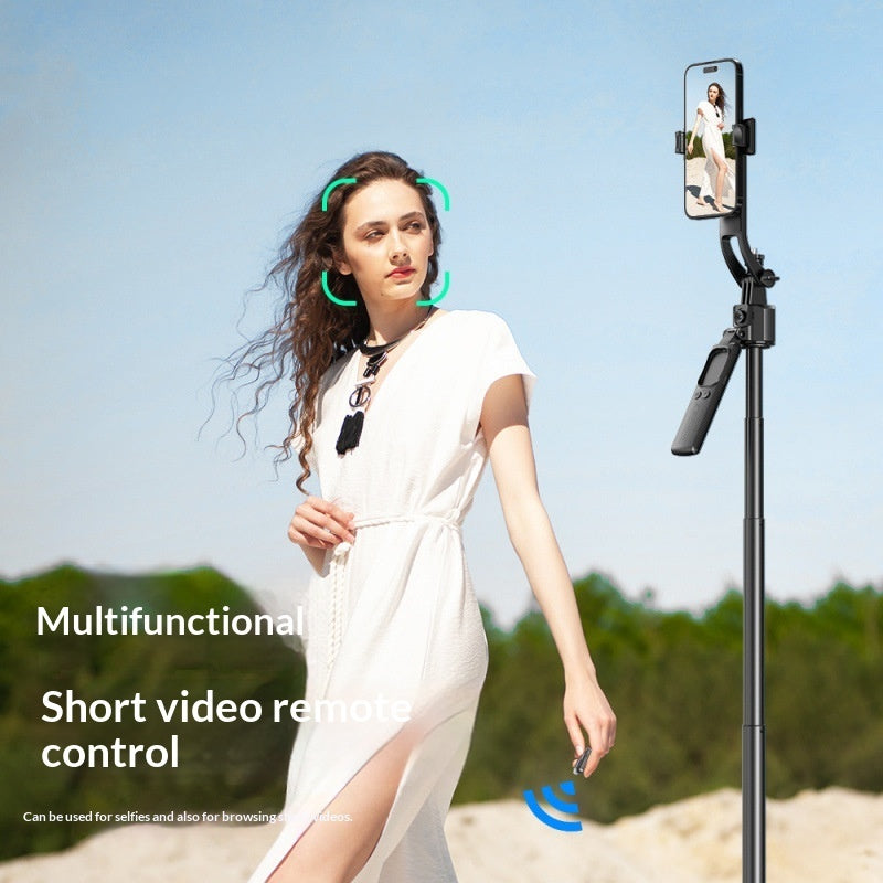 Perche Selfie Gimbal Stabilisé C17 – Suivi Visage IA, Bluetooth & Mode Auto Complet