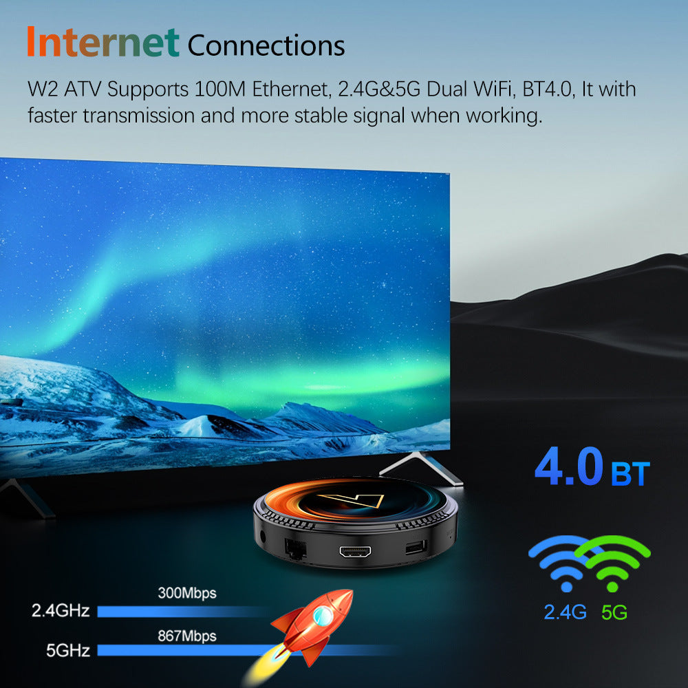 Box TV Android 11 – Amlogic S905W2 | 4K UHD | Wi-Fi Dual Band | W2 ATV