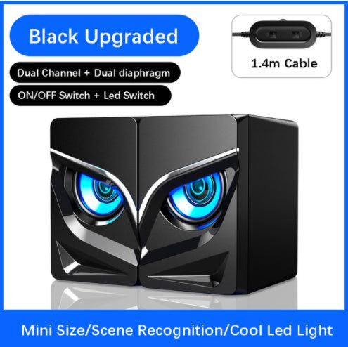 Enceintes PC Gaming 2.0 Stéréo Bluetooth — Barre de Son Compacte pour Bureau