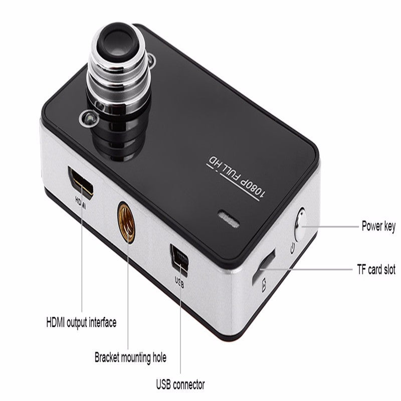 Dashcam Miniature Discrète – Grand Angle 120°, Enregistrement en Boucle, Multi-Sorties