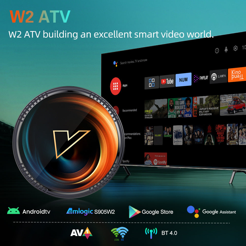 Box TV Android 11 – Amlogic S905W2 | 4K UHD | Wi-Fi Dual Band | W2 ATV