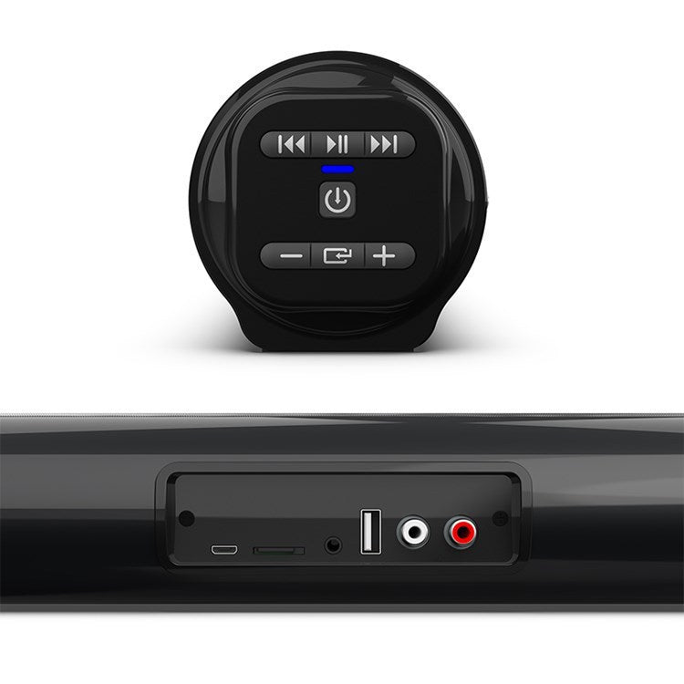 Barre de Son Bluetooth 5.0 Home Cinéma — 4 Haut-parleurs, Télécommande & Radio FM