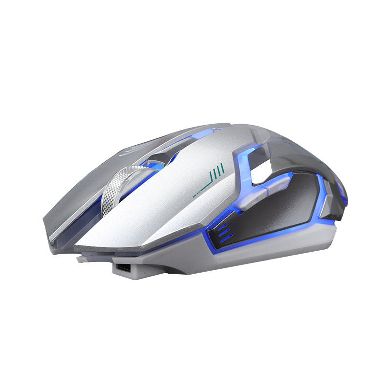 Souris Gaming Sans Fil Rechargeable – Silencieuse, Lumineuse & Universelle