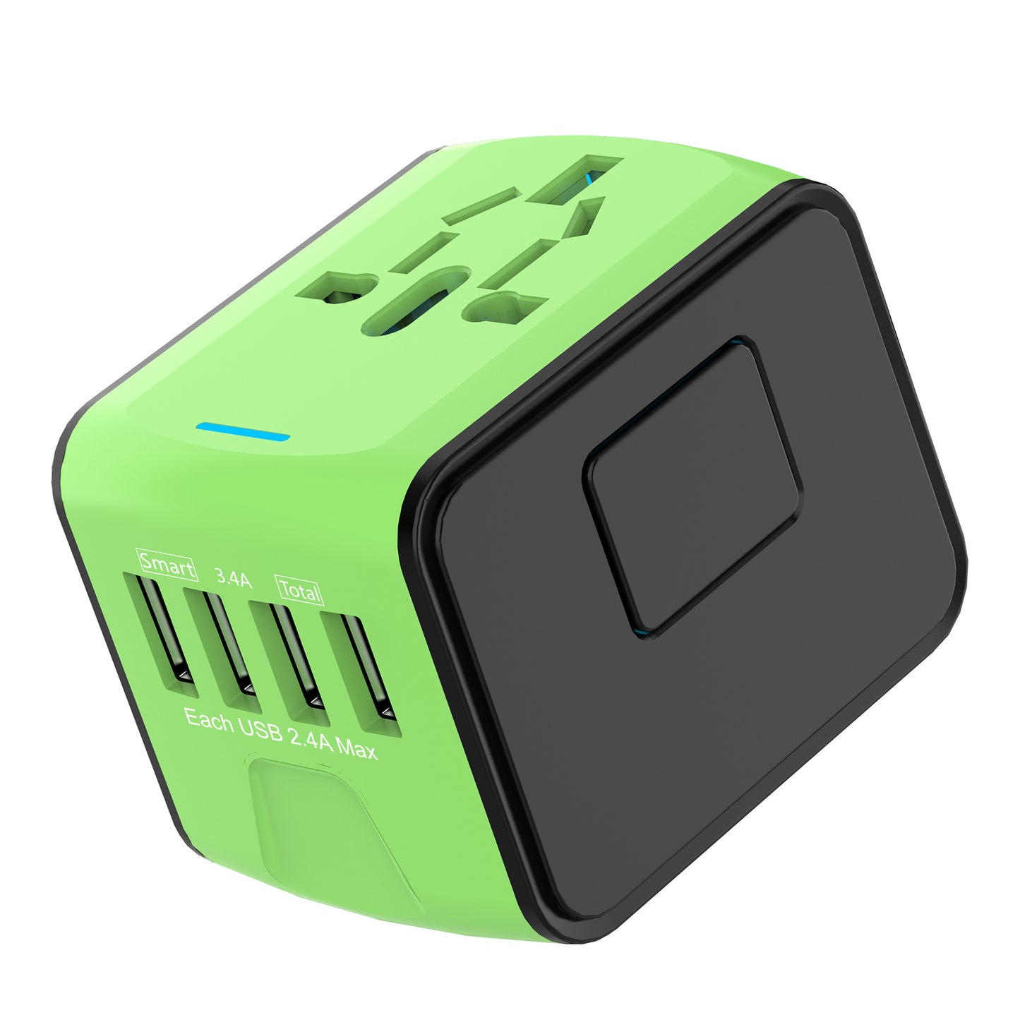 Station de Charge Voyage 4 Ports USB – Adaptateur Universel Multinational 18W
