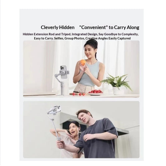 Gimbal Smartphone 3 Axes – Stabilisateur Vidéo Portatif pour Prises de Vue Fluides