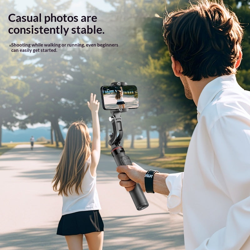 Stabilisateur Gimbal Mono-axe C22 – Suivi Visage IA, Télécommande Bluetooth & Perche 1,3m