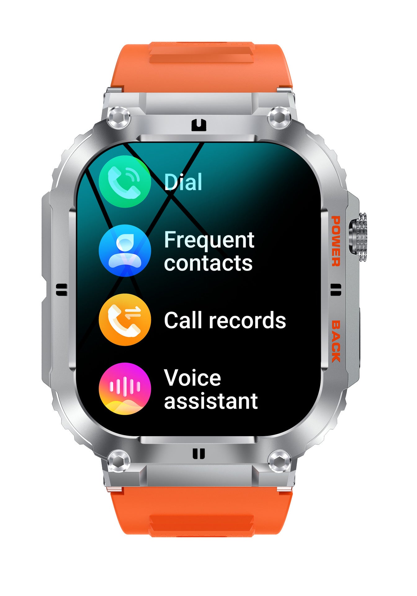 Montre Connectée K57 Pro – Appels Bluetooth | Écran TFT | Noir & Orange