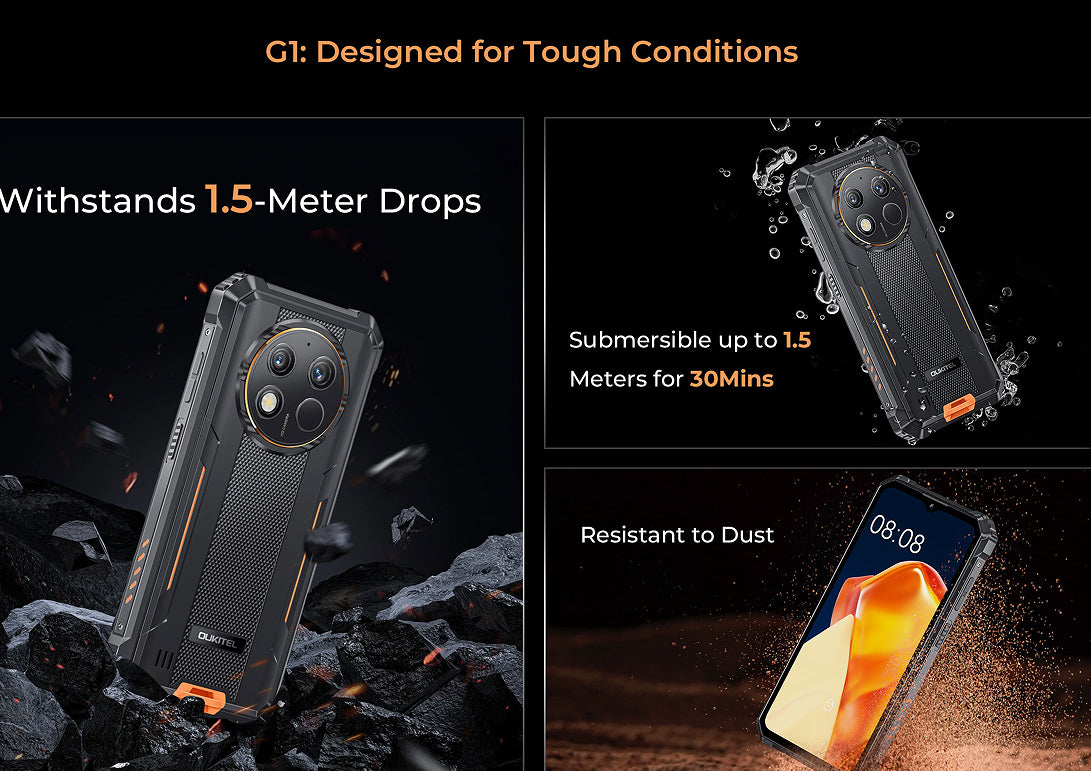 OUKITEL G1 – Smartphone Robuste 4G