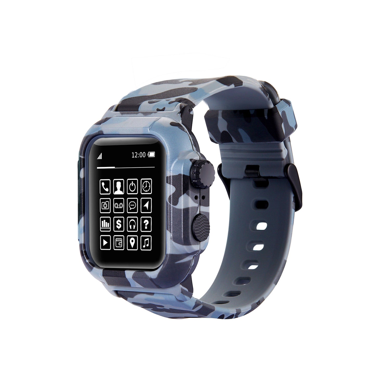 Bracelet Apple Watch Camouflage Waterproof – 42mm & 44mm (Séries 2/3/4/5/6/SE)