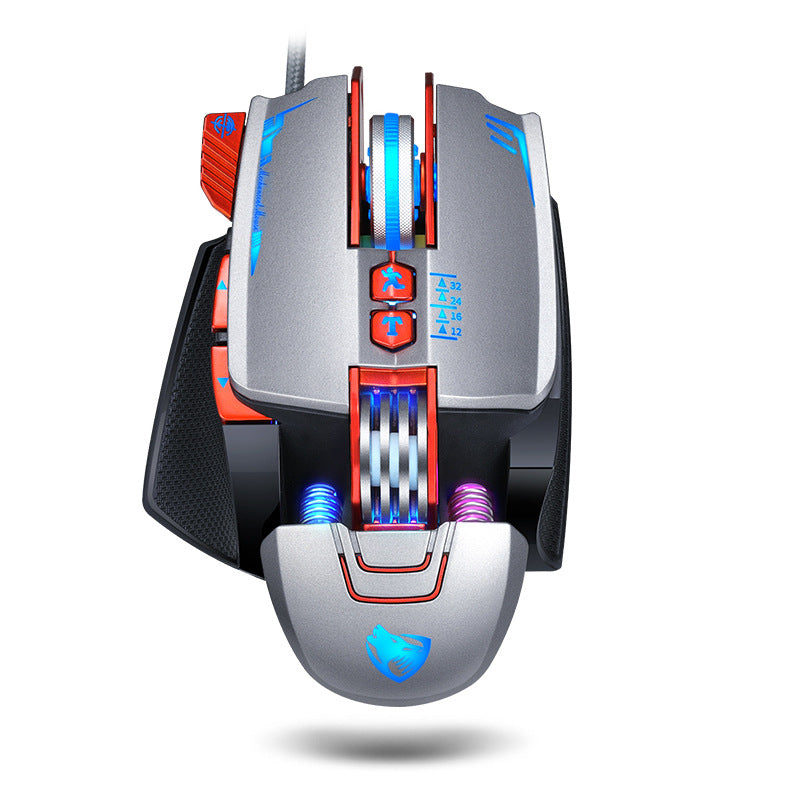 Souris Gaming Filaire Thunder Wolf V9 – 2500 DPI, Ergonomique, 6 Boutons