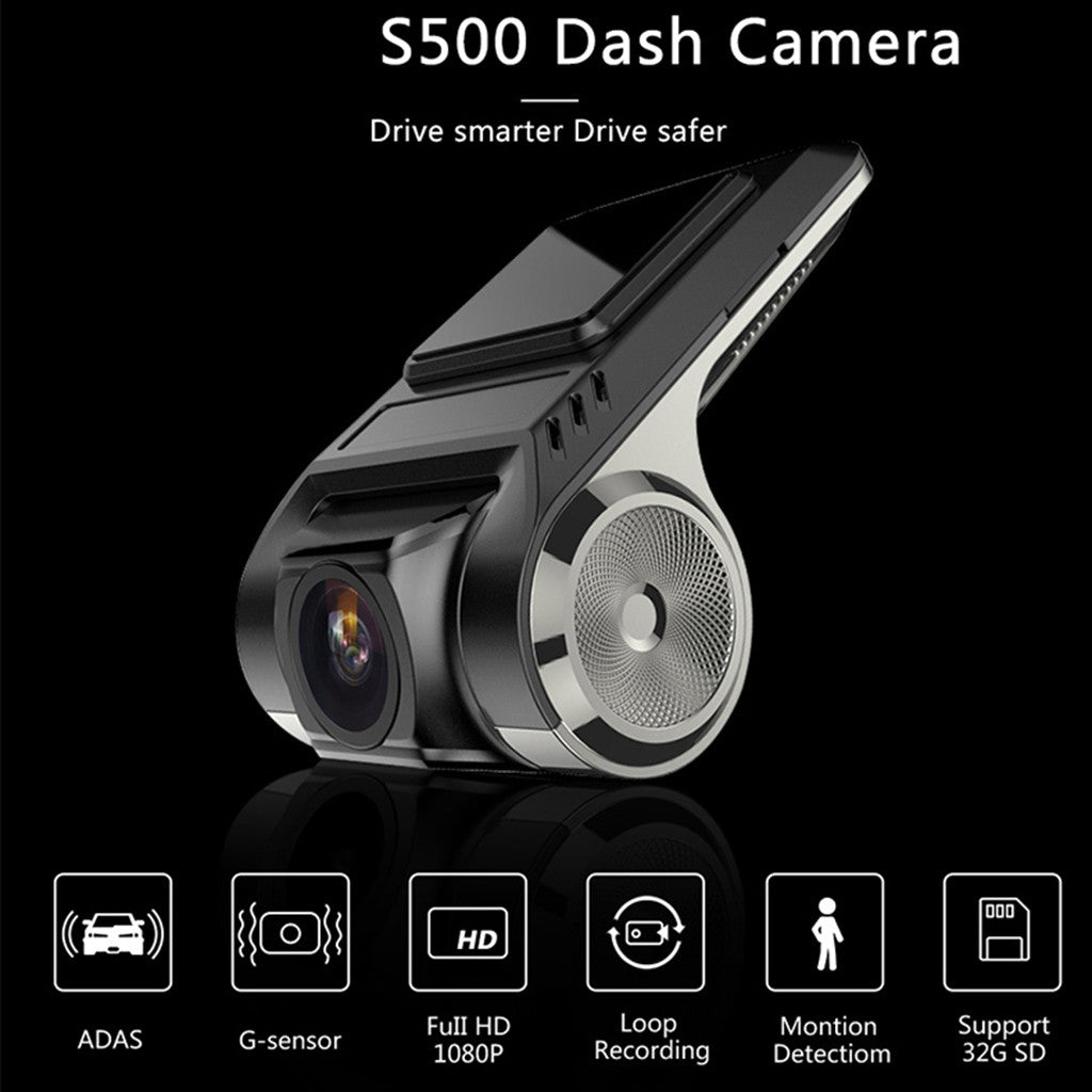 Dashcam USB Full HD 1080p – WiFi, GPS & Détection de Mouvement
